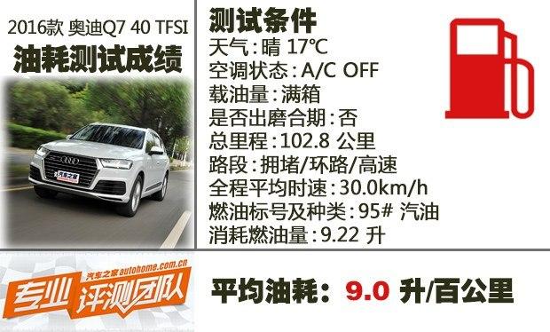 2.0T四缸又何妨？测试奥迪Q7 40 TFSI